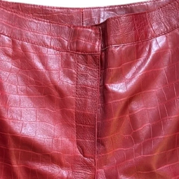 Giuliana Tasso Vintage Aligator Leather pants 38 - Picture 2 of 9